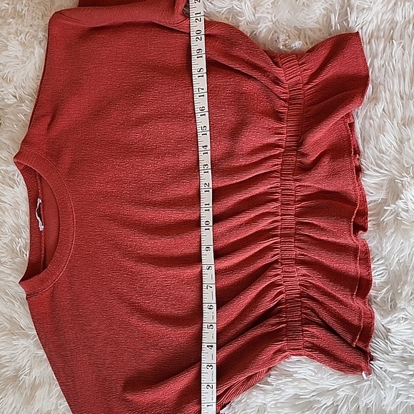 Zara Elegant Rust Long Sleeve Top - Picture 4 of 10